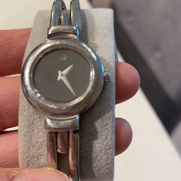 Movado Accessories Womans Movado Mirror Face Watch With Diamond